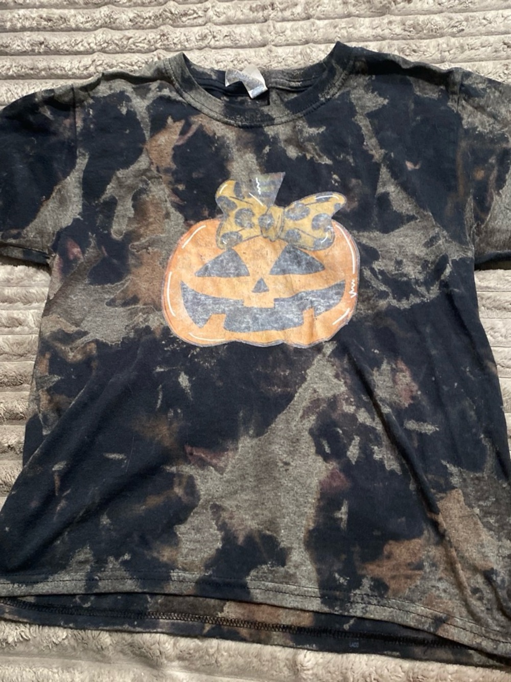 Kids Halloween Tie Dye T Size 9Y